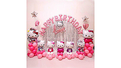 Фотозона из шаров "Друзья Hello Kitty" Фотозона из шаров "Друзья Hello Kitty"