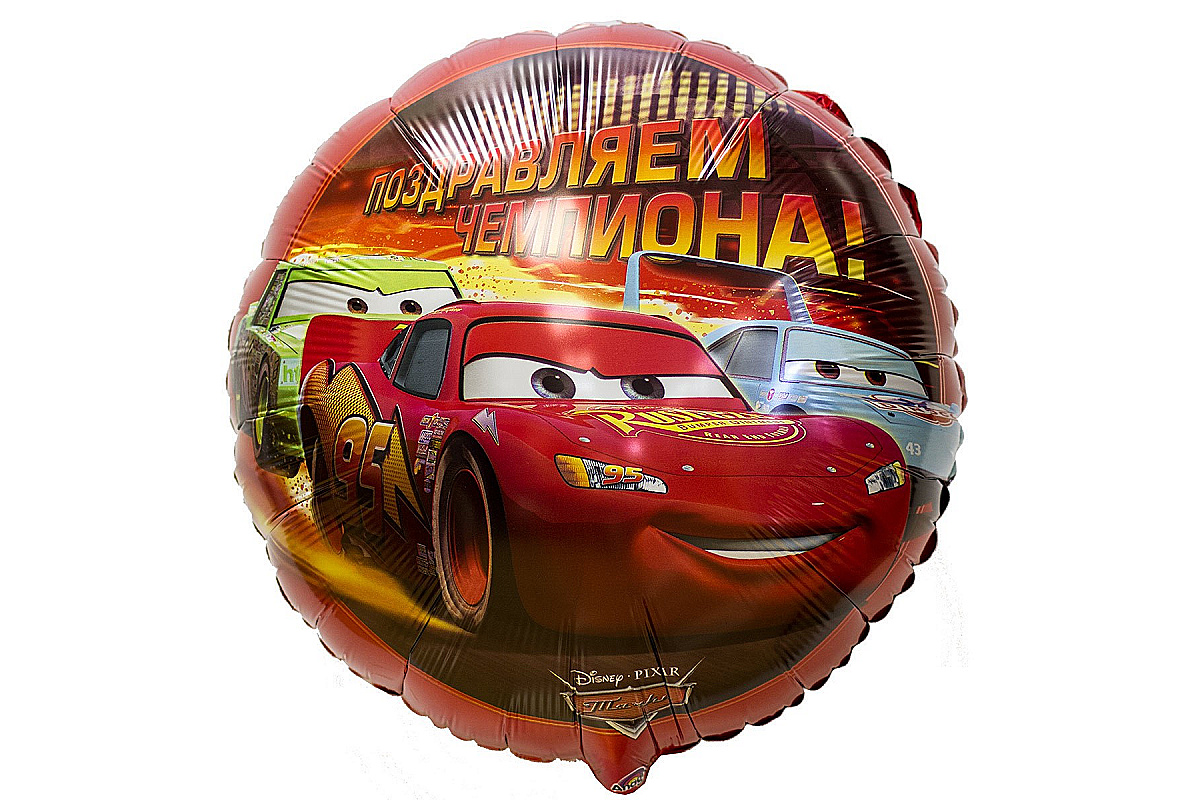 Фольгированный шар фигура (46 см.)”Поздравляем чемпиона” 1 шт.