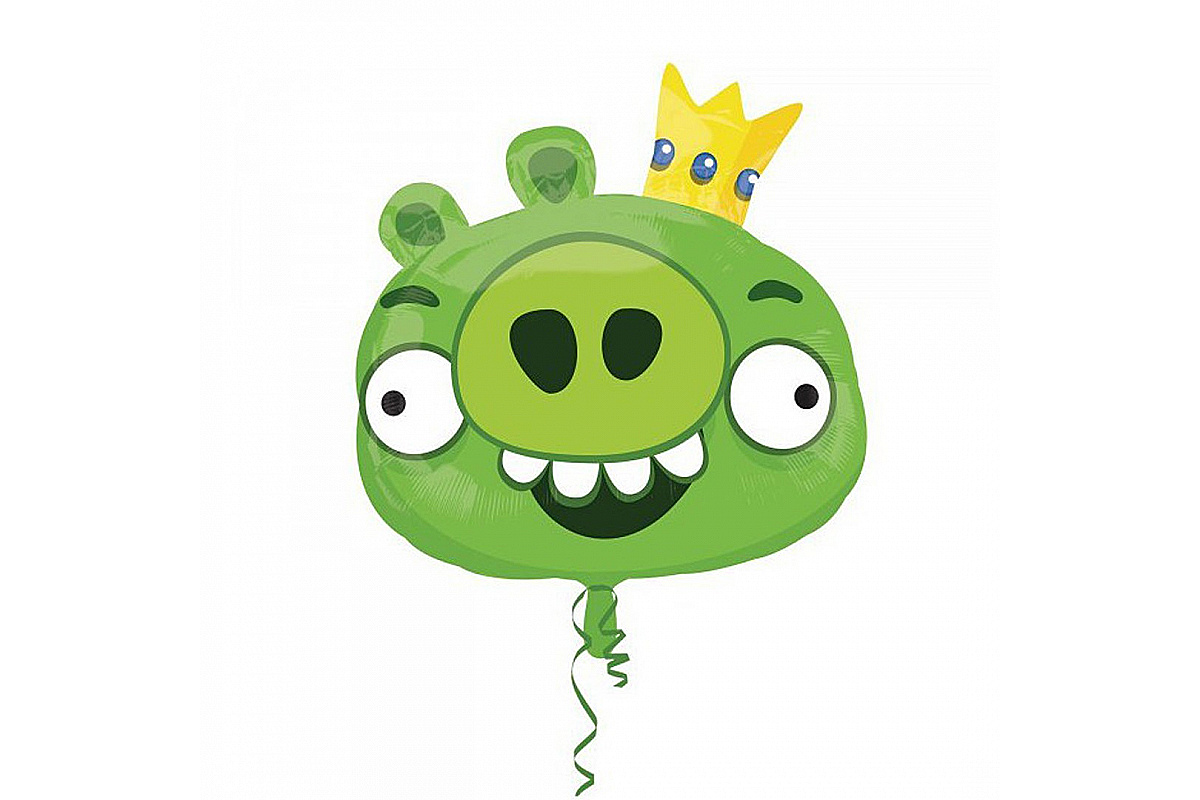 Шар (63 см.) Angry Birds Король фигура 1 шт.