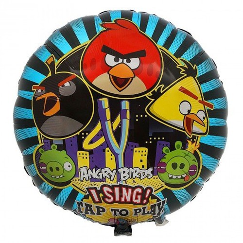 Шар (61 см.) ДЖАМБО/МУЗЫКАЛЬНЫЙ Angry Birds 1 шт Шар (61 см.) ДЖАМБО/МУЗЫКАЛЬНЫЙ Angry Birds 1 шт
