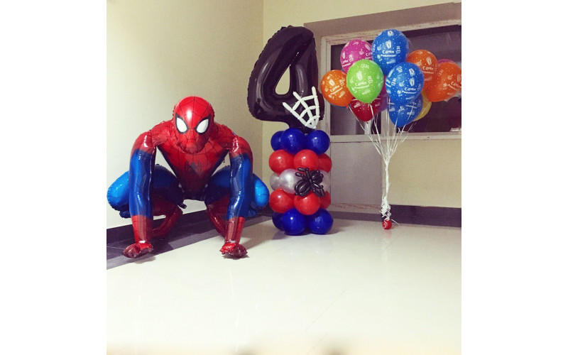Набор шаров "Человек-паук мой супергерой"