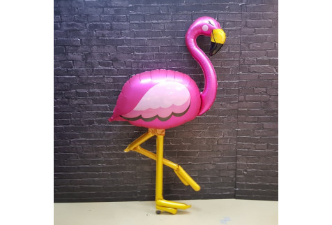 Шар Ходячая Фигура Фламинго Розовый (173 см.)  1 шт.