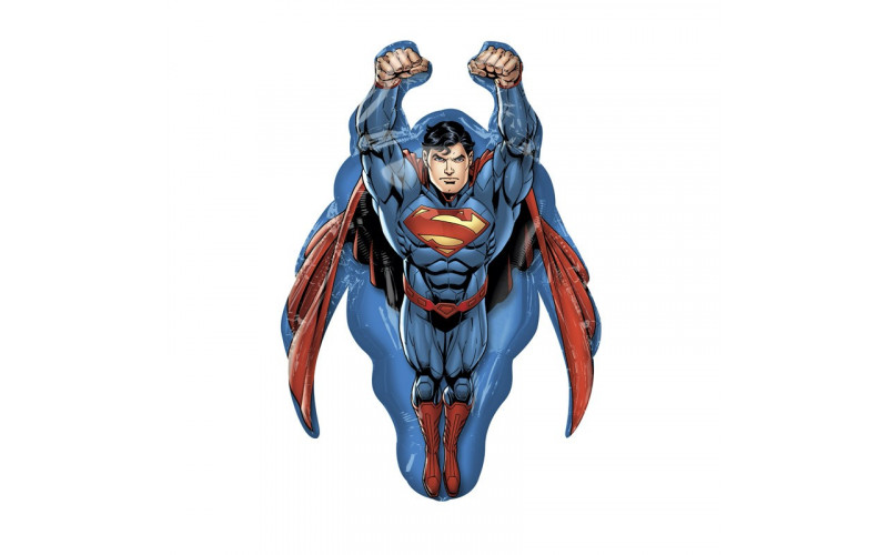 Фольгированный шар фигура (58 х 86 см.)”Супермен летящий” 1 шт.