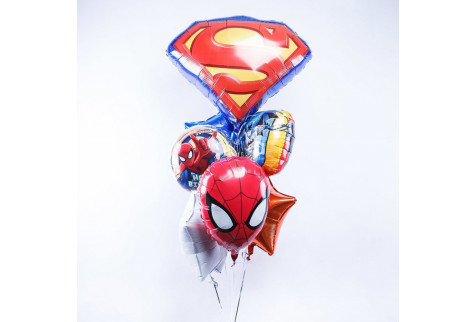 Букет из шаров "Superheroes"