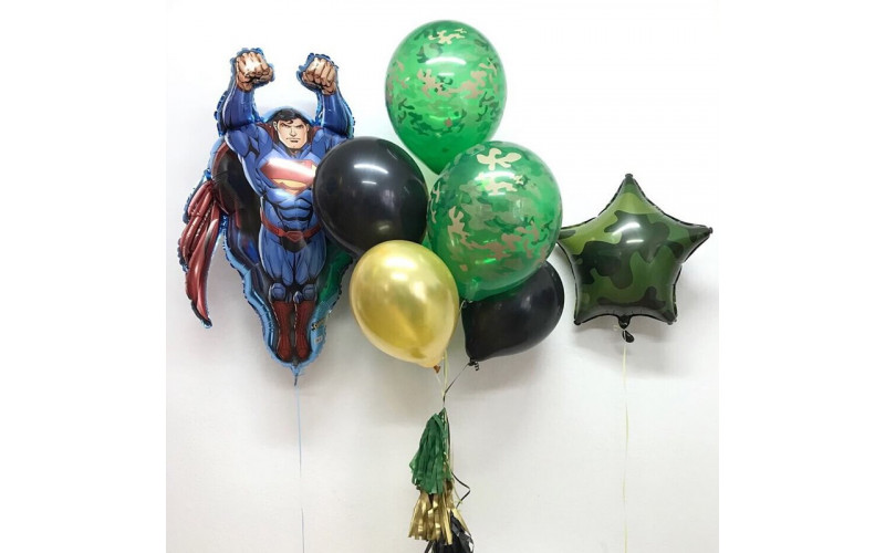 Набор шаров "Настоящий Супермен"