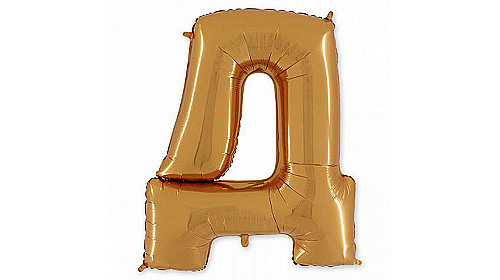 БУКВА Д 40" Gold
