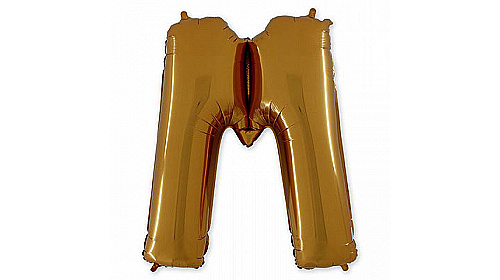 БУКВА М 40" Gold