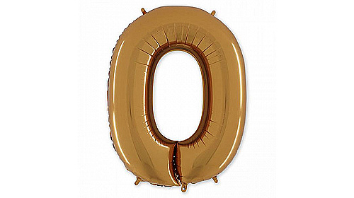 БУКВА О 40" Gold