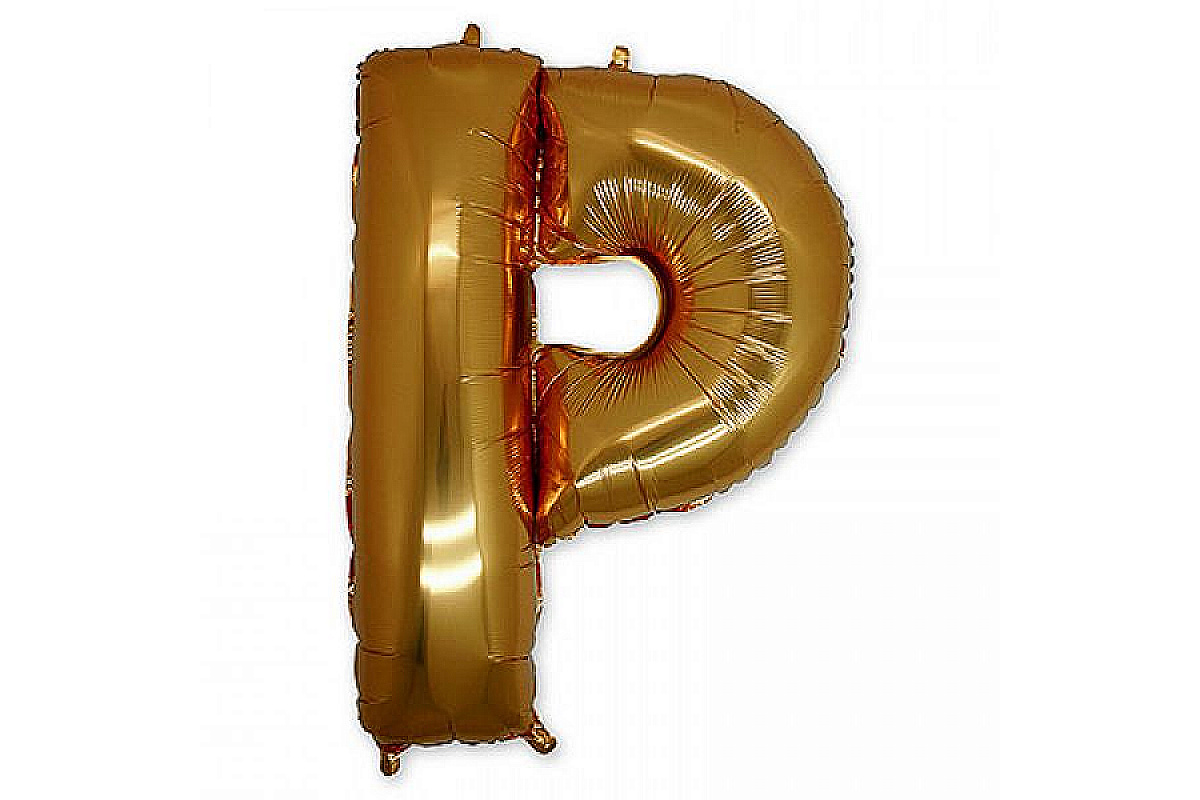 БУКВА Р 40" Gold