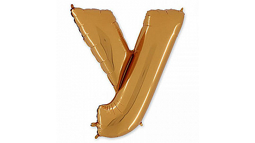 БУКВА У 40" Gold