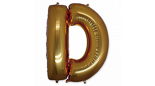 Буква D 40" Gold