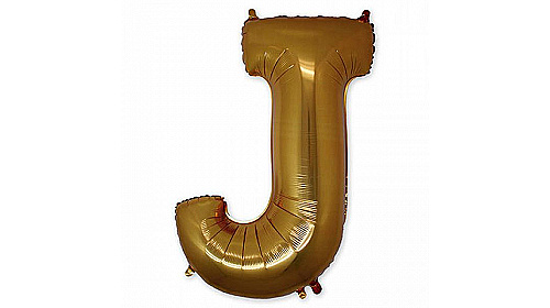 БУКВА J 40" Gold