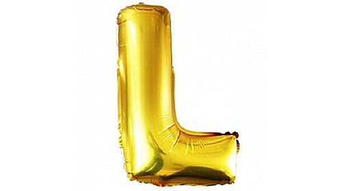 БУКВА L 40" Gold