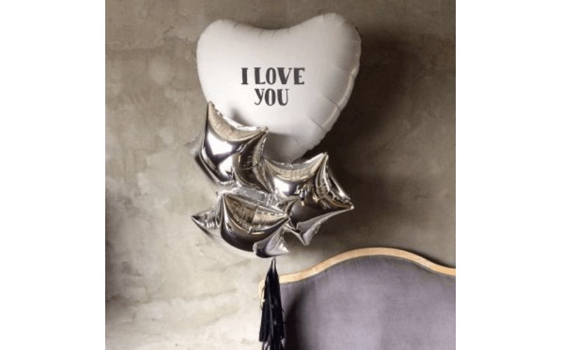 Фонтан воздушных шаров «I love you»