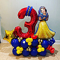 Композиция из шаров "С цифрой 3"