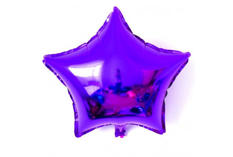 Шар (46 см) Звезда, Фиолетовый