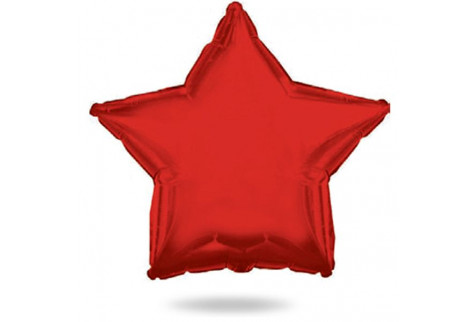 Шар (46 см) Звезда, Красный