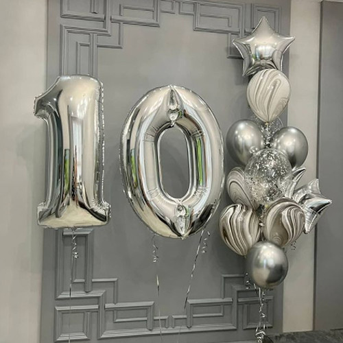 Шары на 10 лет "Чёрный агат" Шары на 10 лет "Чёрный агат"
