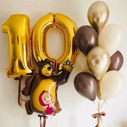 Шары на 10 лет "Маша и Медведь" Шары на 10 лет "Маша и Медведь"