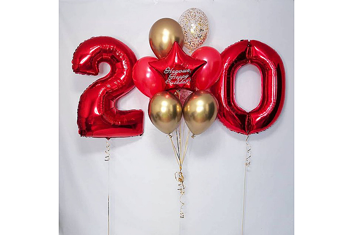 Шары на 20 лет