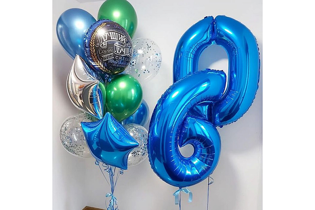 Шары на 60 лет для мужчины