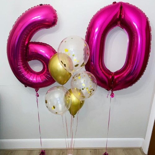 Шары на 60 лет "Яркая дата"