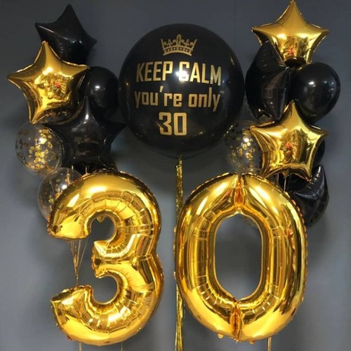 Шары на 30 лет "Keep сalm"