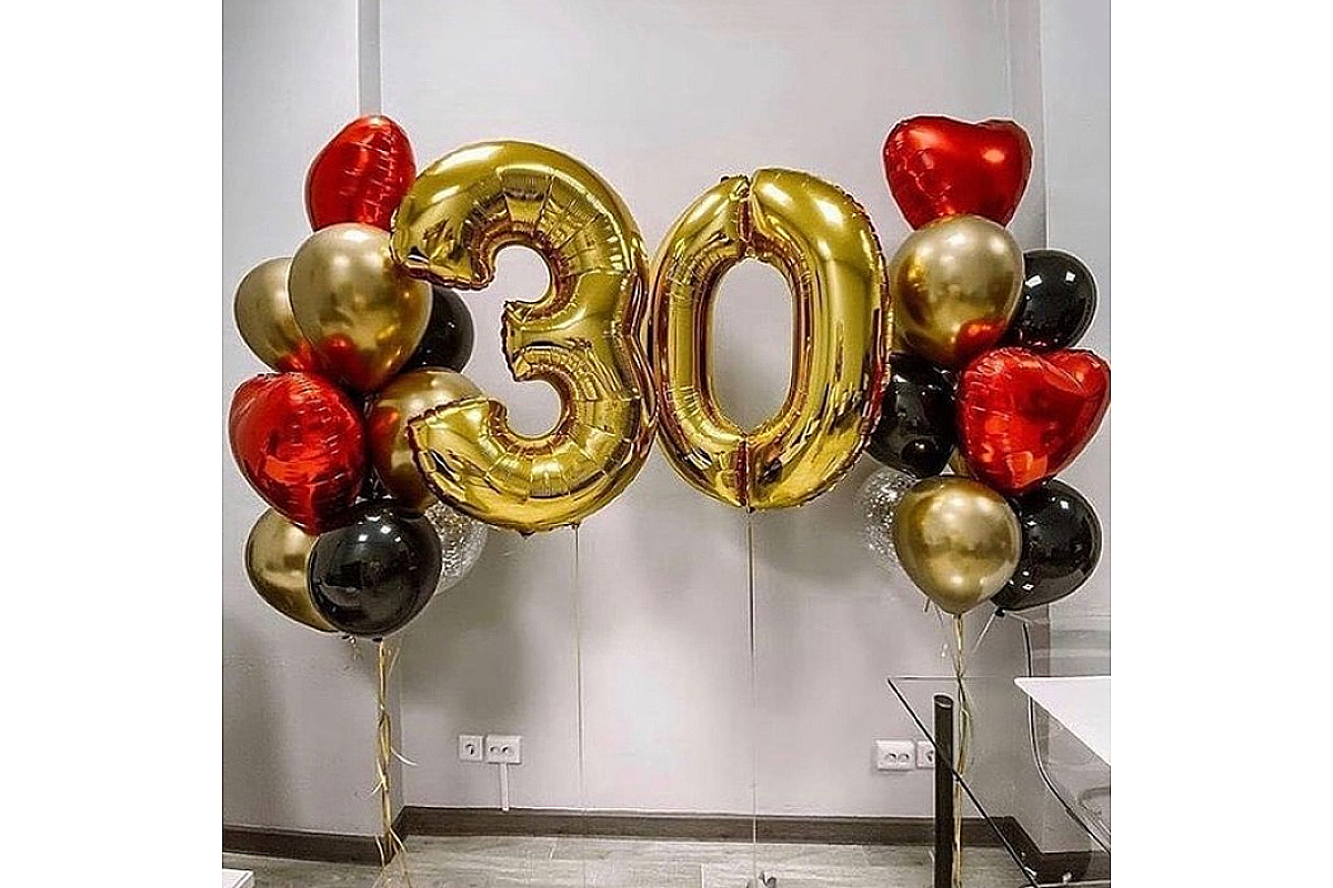 Шары на 30 лет "С любовью, тебе!"