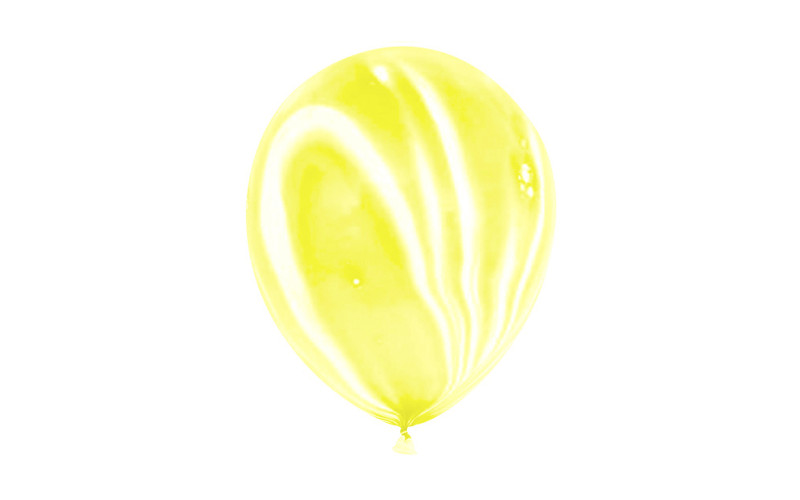 Шар Мрамор (12''/30 см) Желтый, агат