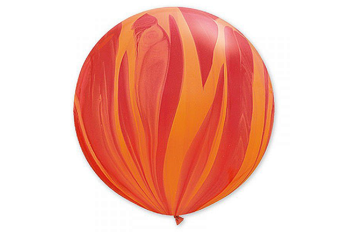 Шар (36''/91 см) Супер Агат Red Orange