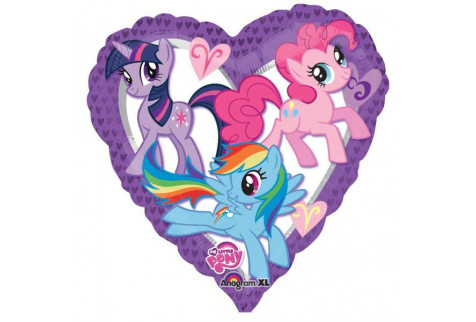 Шар (46 см) Сердце, My Little Pony.
