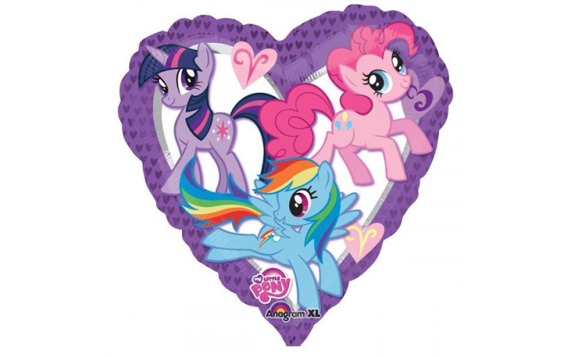 Шар (46 см) Сердце, My Little Pony.