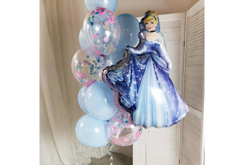 Набор воздушных шаров для девочки "Золушка"