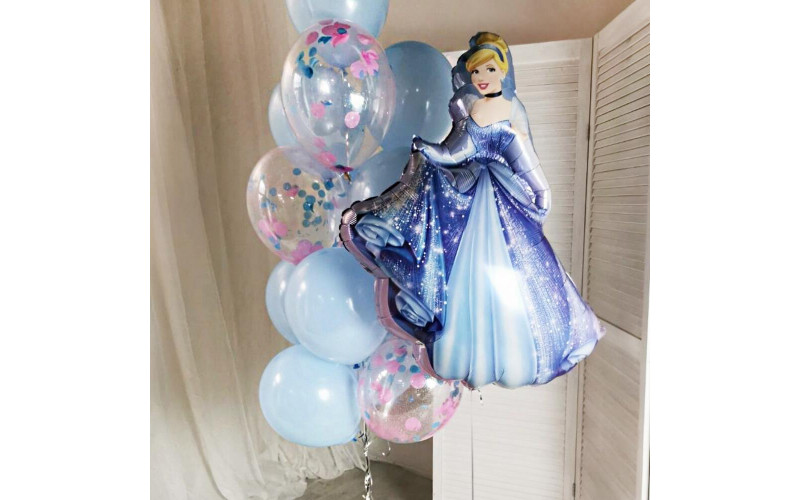 Набор воздушных шаров для девочки "Золушка"