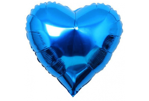 Шар (46 см) Сердце, Синий