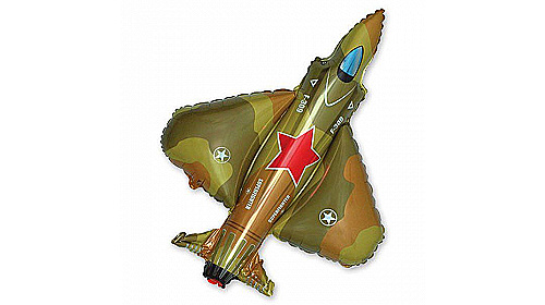 Шар (99 см) Фигура, Истребитель, Военный.