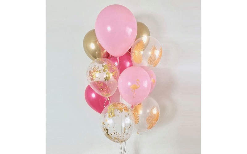 Букет воздушных шаров «Фламинго»