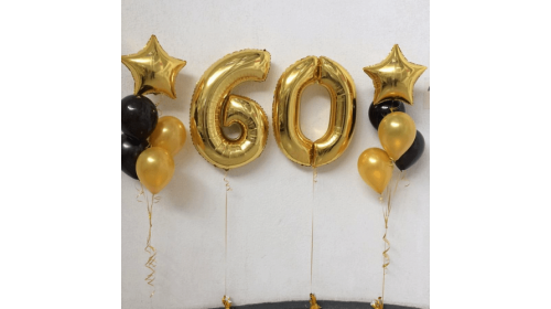 Набор воздушных шаров "Цифры 60 и 2 фонтана из шаров" Набор воздушных шаров "Цифры 60 и 2 фонтана из шаров"