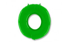 Шар (40''/102 см) Цифра, 0, Яркий зеленый, 1 шт.